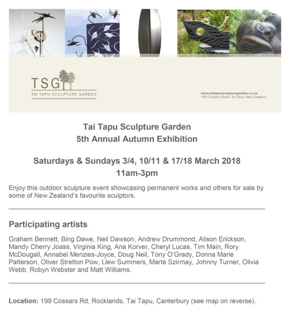 Tai Tapu invitation March 2018